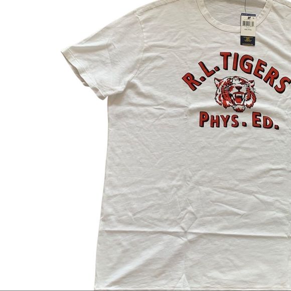 Polo Ralph Lauren Men's White RL Tigers Graphic Crew-Neck T-Shirt NWT - Picture 2 of 6